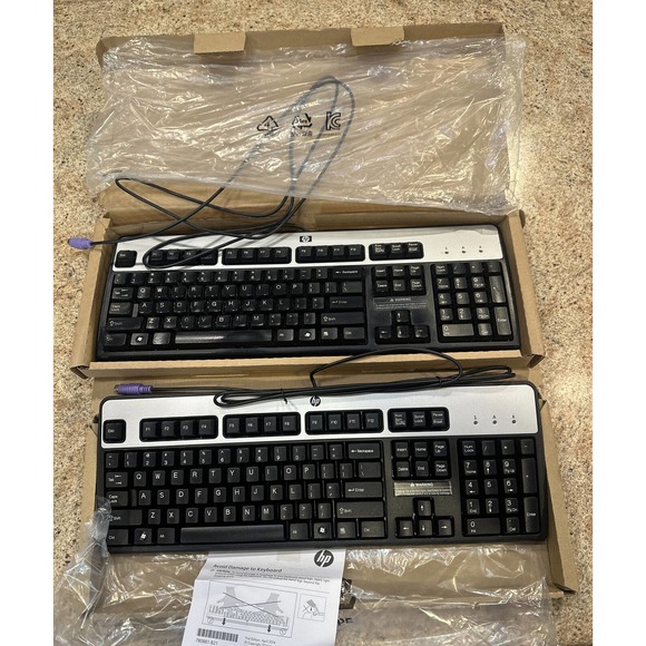 HP | Computers, Laptops & Parts | Hp Ps2 Wired Blacksilver Keyboard ...
